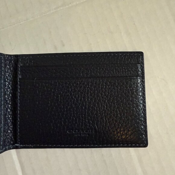 Coach Textured Leather Wallet with ID Slot - Picture 2 of 5